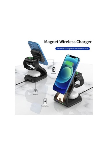 Tongxida 15w Hızlı Kablosuz Şarj Cihazı, Manyetik Telefon Standı, Çok Fonksiyonlu Şarj Aparatı, Sanbuyos Diğer
