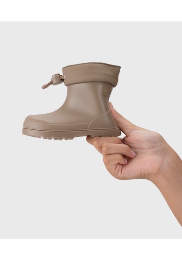 İgor Mendi Borrego Çocuk İçi Kürklü Kısa Yağmur Çizmesi Cc335 Kahve