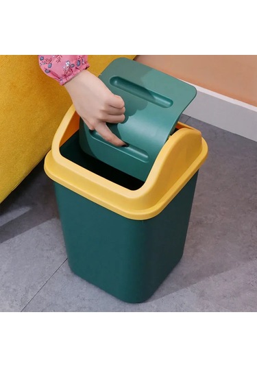 Springsun 10 Litre Kapaklı Çöp Kutusu - Kompakt, Kokusuz Ve Dayanıklı