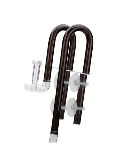 Suntek Akvaryum Zambak Tüp Giriş Çıkış Yüzeyi 12mm-siyah