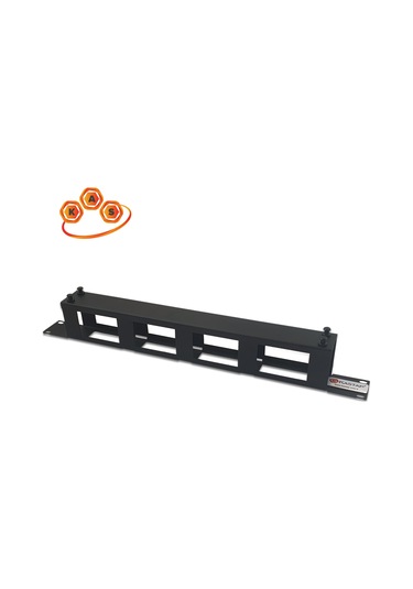 Kastap 1U 19" Kapaklı Yatay Organiser Kablo Düzenleyici