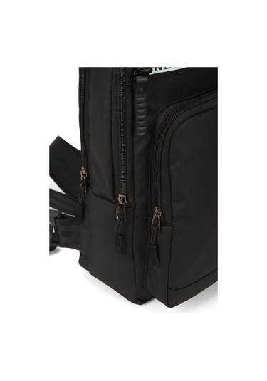 Newish Polo Erkek Kumaş Sırt El Ve Omuz Çantası New350 - Siyah - Beyaz