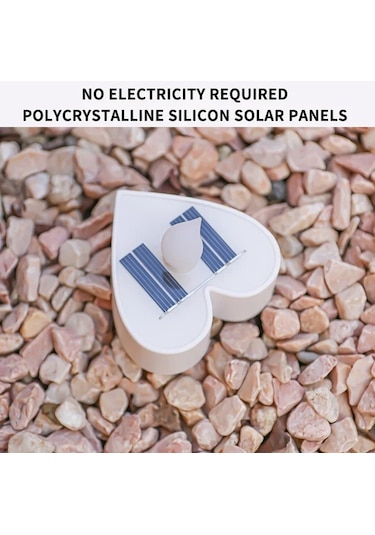 Cbtx Bahçe Aydınlatma Güneş Enerjili Mum Işığı Açık Avlu Villa Bahçe Su Geçirmez Dekorasyon Işığı, Özellik: Kalp Modeli Kırmızı Kabuk