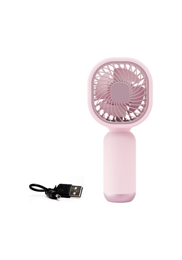 Taşınabililir Mini Usb Şarjlı El Masaüstü Vantilatör Fan Soğutucu Ym88206 Pembe