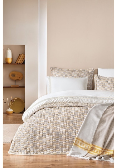 Puffy Tinsley Çift Kişilik Eternal Çeyiz Seti - Bej