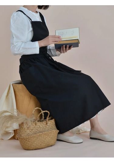 Uutnoe Mestecko Önlük Evrensel Siyah 100% Pamuk 455270951