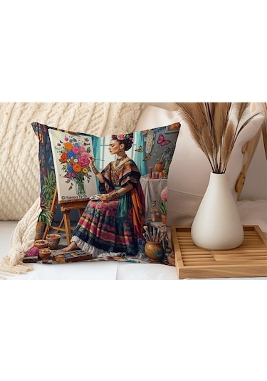 Friida Serisi Kırlent - Kırlent Kılıfı Karışık/Çok Renkli