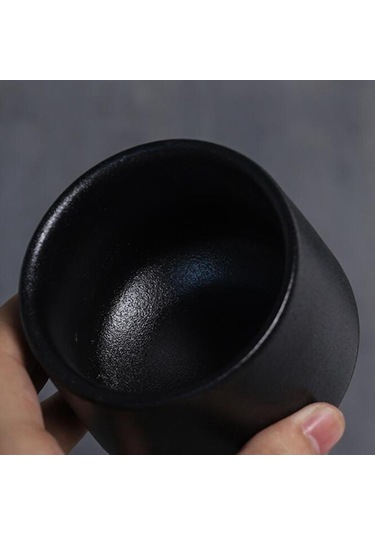 Suntek Çömlekçilik Çin Çay Bardağı İşgal Siyah-bir Siyah Bir