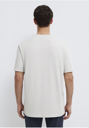 Mavi - Gri Basic Tişört 0613466-70077 Gri