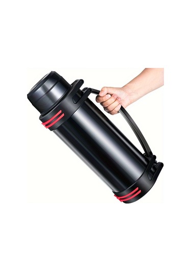 Açık Havada Seyahat Ve Ev İçin Büyük Kapasiteli Yalıtım Termos 1 L Siyah