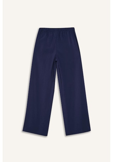 DeFacto Regular Fit Esnek Belli Plaj Pantolonu-Fall in Love E1172AX25SMNV241 Lacivert