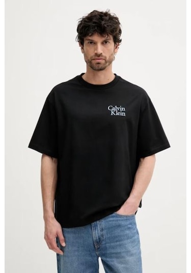 Calvin Klein Erkek T-shırt-8239 Siyah
