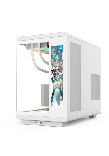 Gametech Vision Lcd 7 Argb Fanlı Beyaz Gaming Kasa
