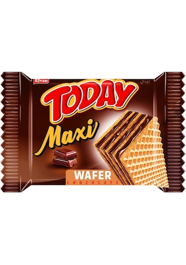 Today Maxi Çikolatalı Gofret 38 Gr. 24 Adet (1 Kutu)