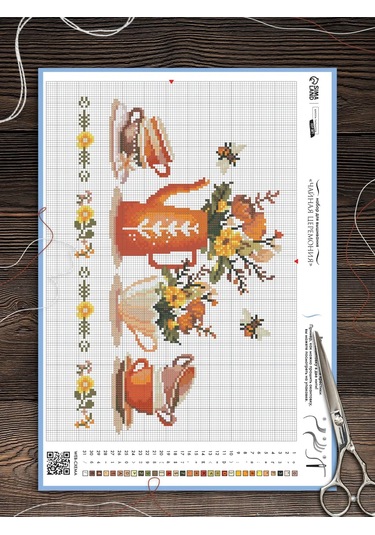 Skola Talantov Çay Seremonisi 21x30 Cm Nakış Setleri 391170034