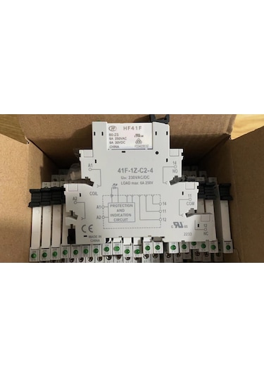 220V AC SLİM RÖLE + VİDALI SOKET