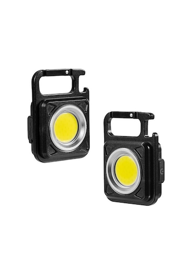 Suofeng Alüminyum Anahtar Zinciri Işığı - Cob 6w, 4 Mod, Hızlı Şarj, Manyetik, Çok Fonksiyonlu Acil Işık Kırmızı Kırmızı