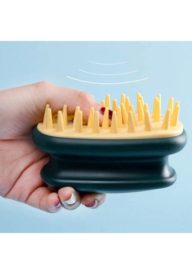 Siyah Silikon Kafa Derisi Masaj Tarak Saç Yıkama Tarak Şampuan Banyo Spa Relax Duş Fırçası Yorgunluğu Gidermek Kafa Masaj Aracı