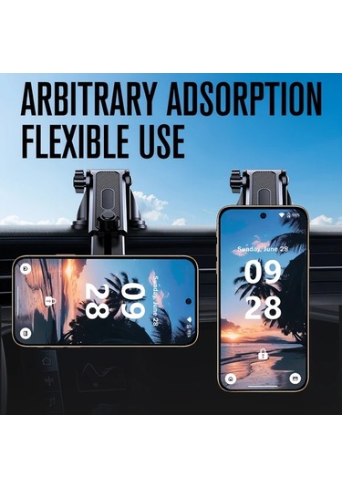Chuangyinshop Manyetik Araç Telefon Tutucu, Siyah Evrensel Gösterge Paneli Askılı