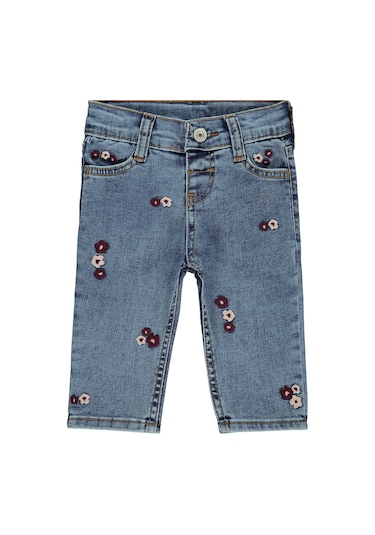 Civil Baby Kız Bebek Pantolon 6-18 Ay Orta Mavi Orta Mavi