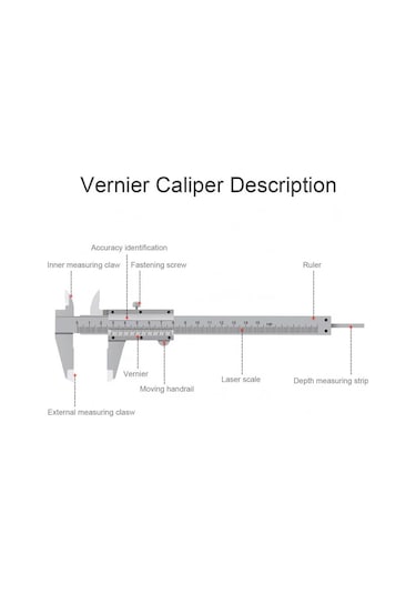 150mm / 0.02mm Paslanmaz Çelik Mekanik Kumpas - Sürgülü Manuel Kumpas