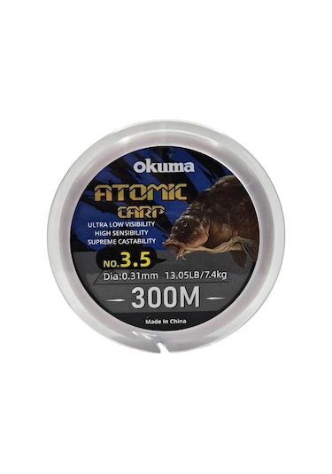 Okuma Atomic Carp Nylon Clear Color 300m Misina 0.40mm