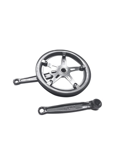 Dinosaurs 46t Yol Bisikleti Krank Seti Tek Hız 170mm Bisiklet Aynakol Içi Boş Diş Plakası Bisiklet Krank Seti Dişli Bisiklet Aksesuarları Altın