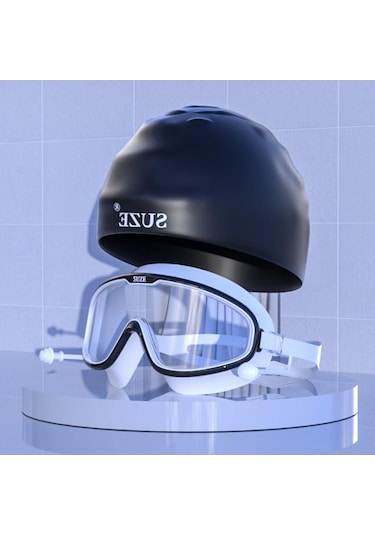 Yüzme Gözlüğü Buğu Önleyici Hd Elektrokaplamalı Miyopi Bone Takımı 006a Beyaz No Earplugs Gözlüğü Kutusu Çok Renkli