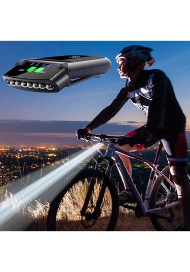 Ccgloball 6 Led Şarj Edilebilir Şapka Klıplı Baş Lambası Siyah