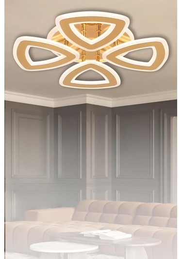 Eray Aydınlatma 3264-4 Gold Kumandalı Led Avize Gold