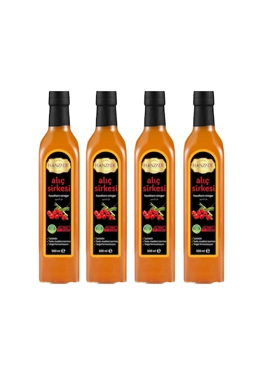 Hanzade Bitkisel Alıç Sirkesi 4 x 500 ML