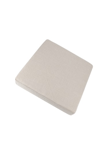 Tenfowee Eko-friendly Linen Meditasyon Yastığı - Temizlenebilir Yoga Paspası, Dekoratif Kırtasiye, Bej, 40x40x6 Cm Diğer