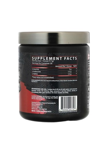 Bcaa 6000, Recovery, Meyve Yumruğu, 8,15 Oz 231 G