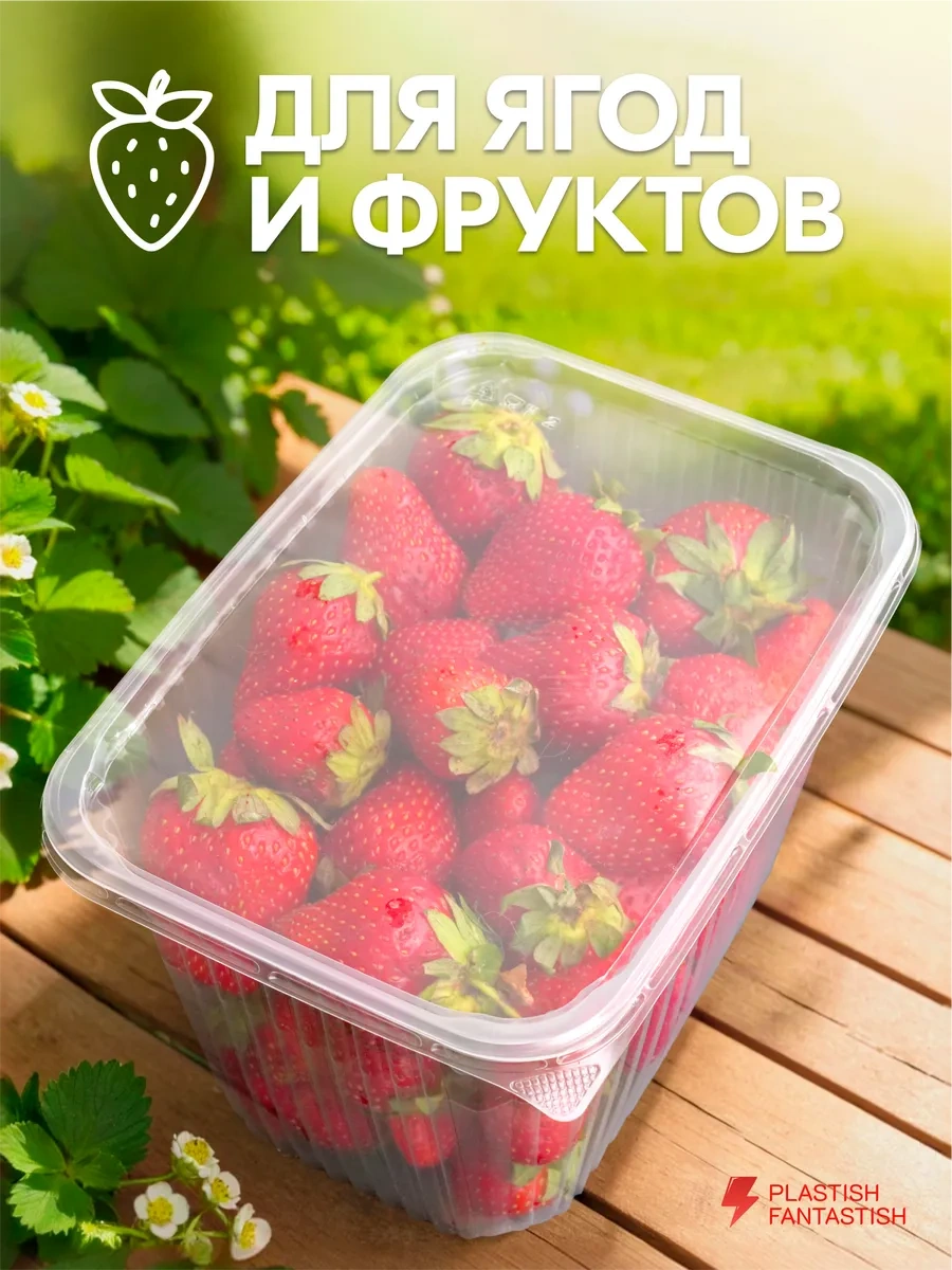 Plastish Fantastish Yiyecek İçin Kapaklı Tek Kullanımlık Kaplar 2000 Ml 30 Adet 162972405 30