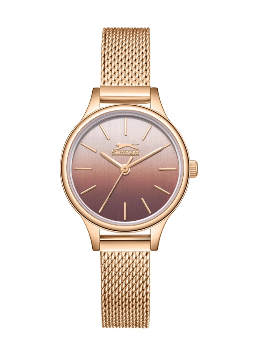 Slazenger Sl.09.2458.3.05 Hasır Kordon Metal Kasa Rosegold Kadın Kol Saati Rose Gold