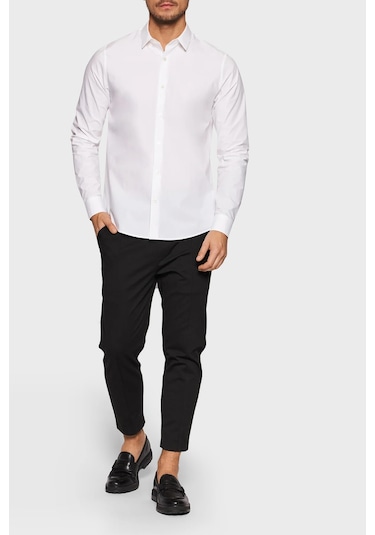 Calvin Klein Erkek Gömlek J30J319065YAF BEYAZ Beyaz
