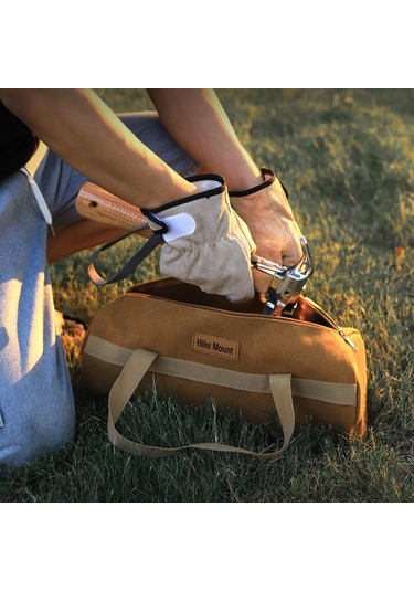 Sones Hıke Mount Açık Kamp Alet Çantası Silindir Taşınabilir Düzenleme Çantası Haki