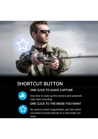 Singree Gopro Hero 10/9/8/7/6 İçin Kablosuz Akıllı Uzaktan Kumanda - 80m Menzil, 3 Saat Pil Ömrü, Su Geçirmez Siyah