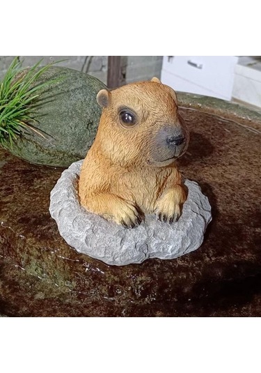 Pazly Veranda Sıçanı Saksısı Homyl Heykeli Bahçe Dekoru Dağ Çiçek