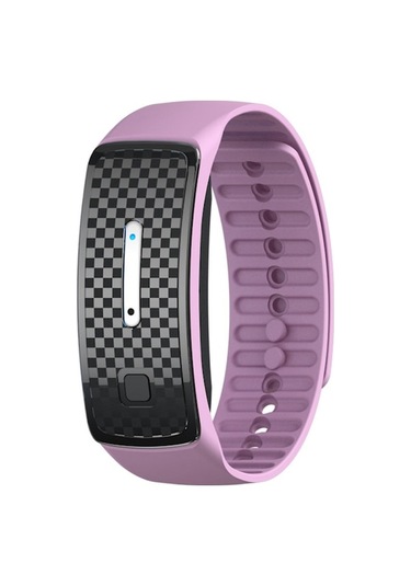 Akıllı Biyonik Dalga Fiziksel Sivrisinek Kovucu Bileklik İç Mekan Dış Mekan Sporları İçin Pembe