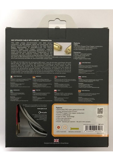 QED QE-1451 REFERENCE XT-40i HOPARLÖR KABLOSU 2x2 Metre