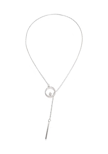 Çapraz Yuvarlak Metal Çubuk Alaşımlı Uzun Kazak Zincir Kolye Sku1130 Çok Renkli