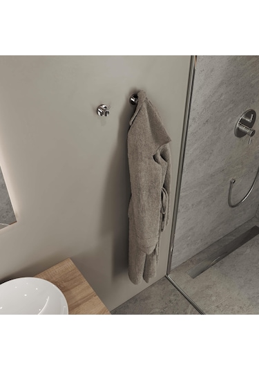 Aqua Bagno Zero Bornozluk -ikili -parlak Krom