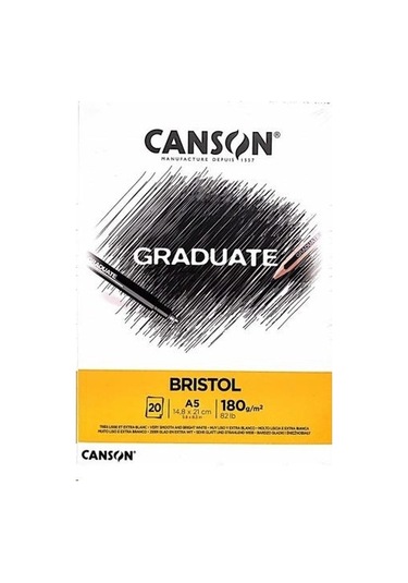 Canson Pad Cangrad Bristol 204 A5 180g 20syf
