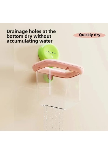 Kosona Krem Beyaz Mini Duş Havlu Depolama Kutusu - Süspansiyonlı Duvar Takımı, Su Tüpü İle Sağlam Tutma, Havalandırma Ve Kurutma Özelliği Tekli Paket Diğer