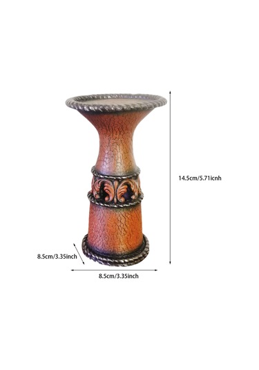 Suntek Antik Sütun Mumluk Masaüstü Çalışma Odası Oturma 8,5x8,5x14,5 Cm