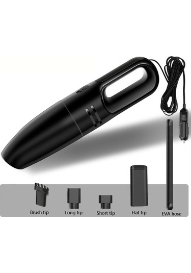 Createtech Taşınabilir Süpürge Süpürge Siyah Küçük Kablolu Elektrikli Elektrikli El Cbtxglobal Araba Araba Hh