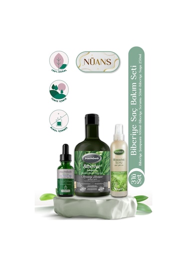 Mecitefendi Biberiye Serumu 50 ML + Biberiye Şampuan 250 ML + Biberiye Suyu 250 ML