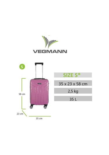 Vegmann Vela Violet Kabin Boy Valiz Mürdüm