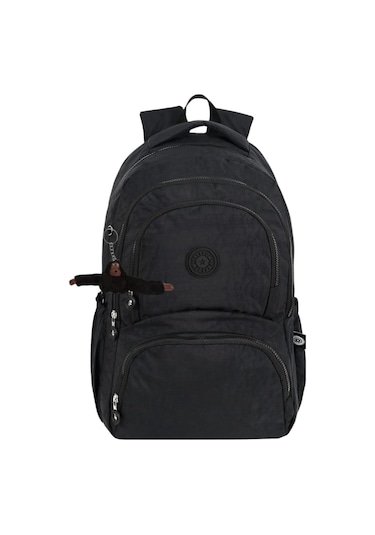Lüx Ve Çok Cepli Su Geçirmez Krinkıl Okul Çantası, Krinkıl Sırt Siyah